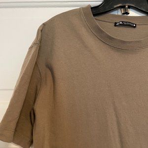 ZARA T-shirt dress, warm traupe colour